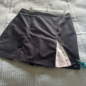 Black Skort with White Accents